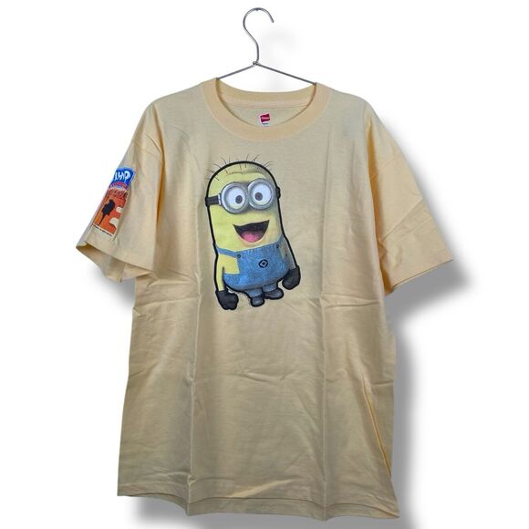 Hanes IHOP Despicable Me Minons‎ MMM Pancakes  T-Shirt Men's Size L Yellow 275 - Picture 1 of 5